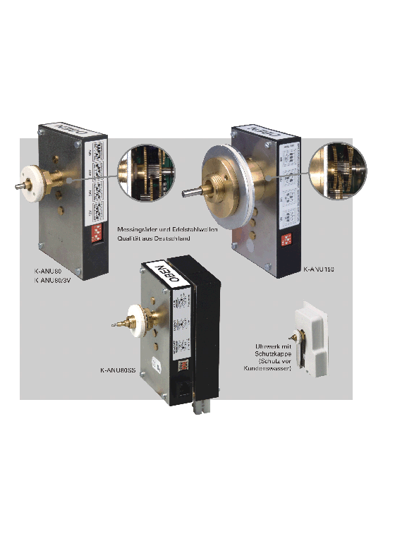 K-ANU80SS outdoor clock movement with second synchronization for dial 80cm
