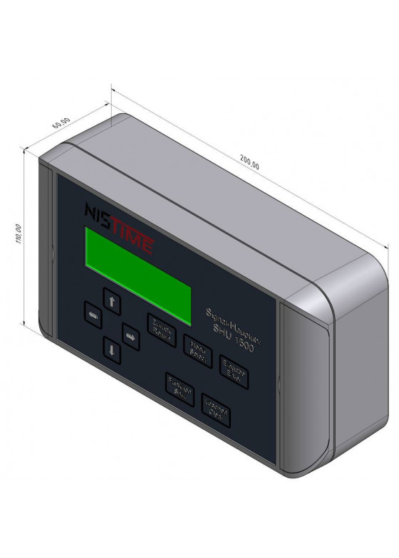 SHU1500 master clock for operation of clock systems