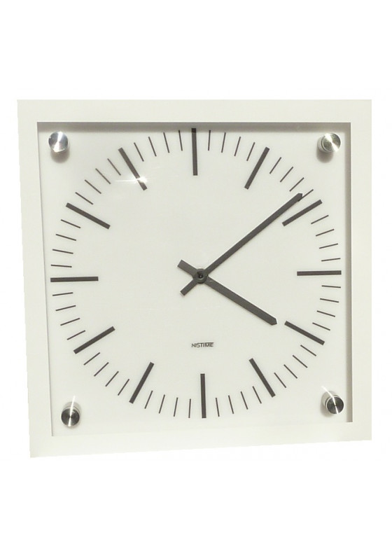 Indoor clock, square,  coverless