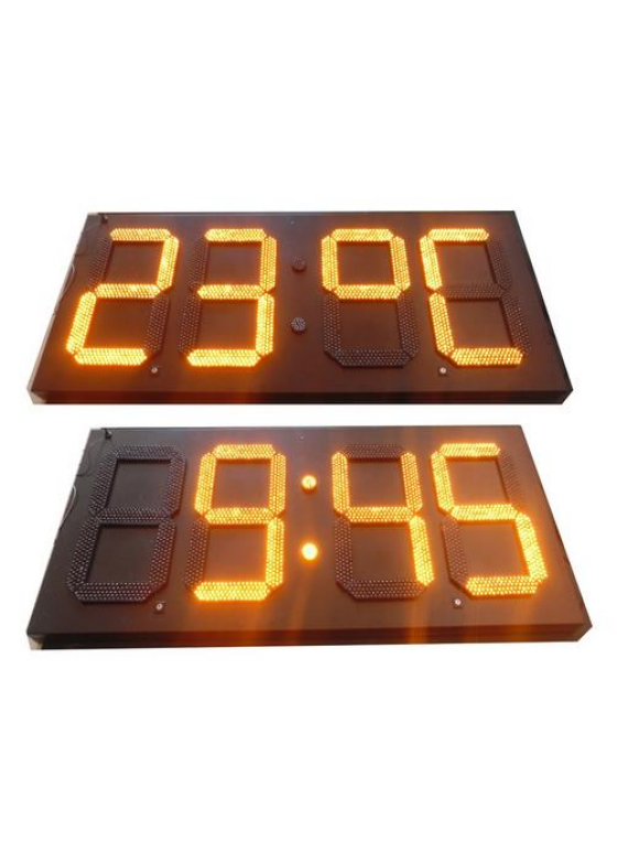 LED numerical display for time date and temperature as mounting kit