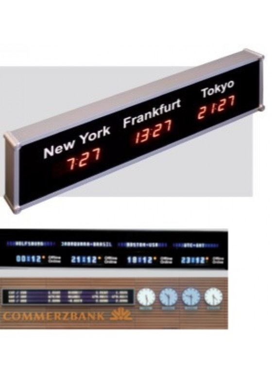 Digitale Weltzeituhr
