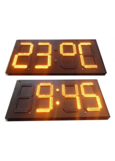 LED numerical display for time date and temperature as mounting kit